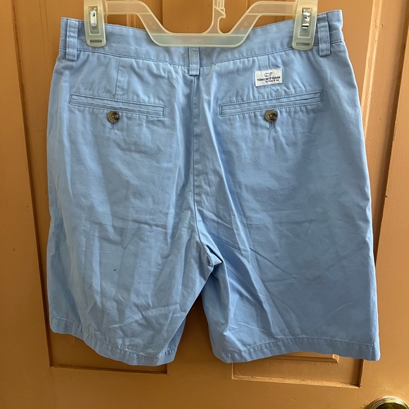 Vineyard Vines Light Blue Flat Front Chino Shorts - Picture 2 of 4